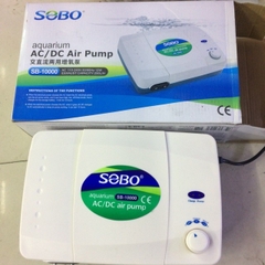 Máy Sủi Khí Oxi Tích Điện 2 Vòi SOBO SB-10000 cho hồ cá