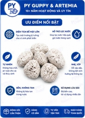 [Nguyên Bao 15Kg ( 20 Lít ) ] Nham Thạch Trắng Pumice Turkey Đá Lông Vũ Làm Vật Liệu Lọc Hồ Cá Giá Thể Vi Sinh Trồng Cây Thủy Sinh