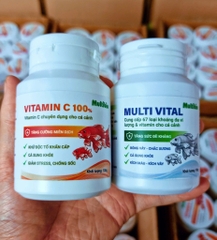 🐠 BỘ SẢN PHẨM CHĂM SÓC CÁ CẢNH CHUYÊN NGHIỆP MULTIBIO - TH UỐC TÍM - KHOÁNG MULTI VITAL - VITAMIN C🐠