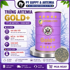 Trứng Artemia mỹ lon tím Gold + ( TLN 90% )