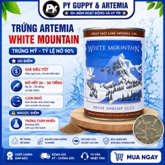 Trứng Artemia mỹ White Mountain Great Salt Lake USA ( TLN 80% )