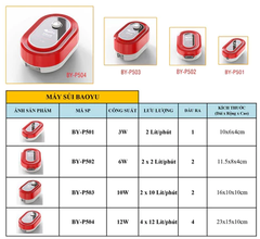 🐠Máy Sủi Oxy Siêu Êm Baoyu By-P501 P502 P503 - Sủi êm và mạnh