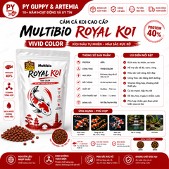 Cám Cá Koi Multibio Royal Koi Core | Force | Vivid 40-45% Đạm - Thức Ăn Cao Cấp Cho Cá Koi Hằng Ngày & Kích Màu