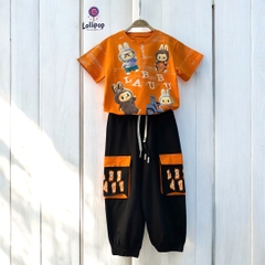 13kg -15 kg Bộ thun bé trai cotton 4 chiều