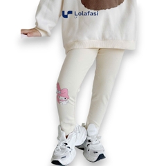 Quần legging Kuromi, My Melody, Cinnamoroll dễ thương cho bé gái 8kg - 27kg