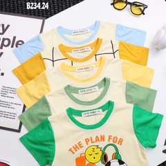 Bộ Thun Bé Trai, Bộ đồ thun lạnh bé trai Áo ngắn tay quần sọt in hoạt tiết 8kg đến 28kg, Lolafasi Shop