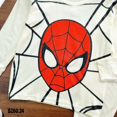 Bộ Thun Lạnh Bé Trai Spider Man, bộ dài tay cho bé trai từ 8kg đến 28kg, Lolafasi Shop