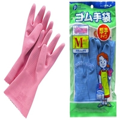 Găng tay cao su Pocket size M -xanh/hồng