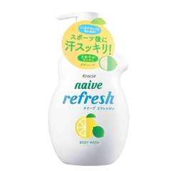 Sữa tắm Kracie Naive dưỡng ẩm chai 530ml (3 mùi) (Chanh)