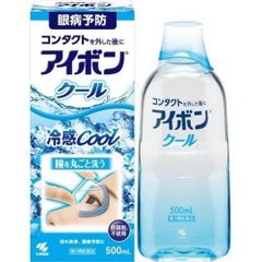 Nước rửa mắt Kobayashi Eyebon W Vitamin chai 500ml (5 loại) (Mát lạnh)
