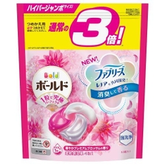 Viên giặt xả Gel Ball Bold 4 in 1 túi 33 viên (Hương hoa tươi mát)