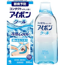 Nước rửa mắt Kobayashi Eyebon W Vitamin chai 500ml (5 loại) (Dịu nhẹ)