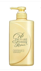 Dầu xả Tsubaki Premium Repair ngăn ngừa rụng tóc chai 490ml - màu vàng