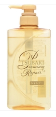 Dầu gội Tsubaki Premium Repair ngăn ngừa rụng tóc chai 490ml - màu vàng