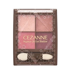 Phấn mắt Cezanne 4 ô Nuance On Eye Shadow  2.7g (02 - Rose Quartz)