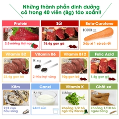 Tảo xoắn Spirulina Japan Algae Nhật Bản 2200 viên