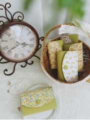 Ví nhỏ Mộc Hoa tone Xanh Lá