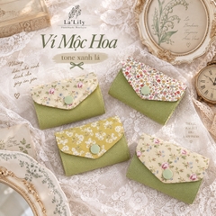 Ví nhỏ Mộc Hoa tone Xanh Lá