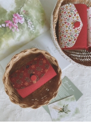 Ví Nhỏ Mộc Hoa Tone Đỏ