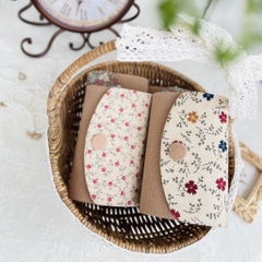 Ví nhỏ Mộc Hoa tone Nâu