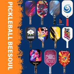 Vợt Pickle Ball Beesoul Chính Hãng Dành Cho Người Mới Chơi Chất Liệu Sợi Thủy Tinh Cao Cấp Bền Bỉ.