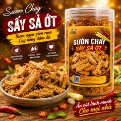 Sườn Chay Sấy Sả Ớt 200gr - Giòn Rụm, Thơm Sả, Cay Nhẹ Đậm Đà
