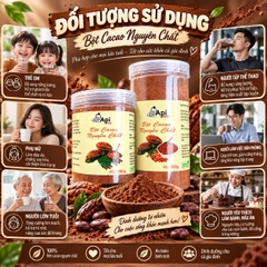 Bột Cacao Nguyên Chất 100% Không Pha Bột - Đặc Sản Tây Nguyên - Hỗ Trợ Đẹp Da, Giữ Dáng