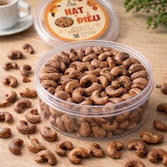 [ HỘP TRÒN ] Hạt Điều A Cồ Rang Muối Bình Phước Đặc Sản Tây Nguyên