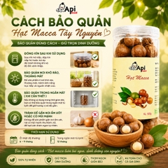 Hạt Macca Nứt Vỏ Organic Api Food - Đặc Sản Tây Nguyên [KÈM ĐỒ TÁCH VỎ]