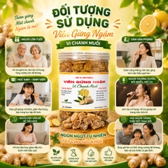 Viên Gừng Ngậm Vị Chanh Muối 300gr