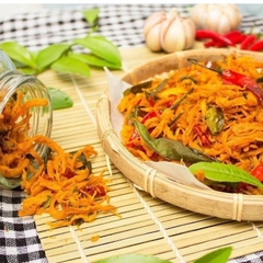 Khô Gà Lá Chanh Api Food - Thịt Gà , Đường Tinh Luyện, Lá Chanh, Muối Iot, Nước Mắm, Chất Điều Vị, Ớt - Snack, Ăn Vặt Thức Ăn