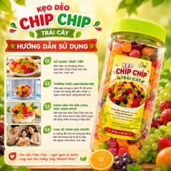 Kẹo Dẻo Chip Chip Hương Vị Trái Cây Tổng Hợp, Dẻo Dai Ngọt Thanh 500gr
