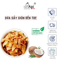 Dừa Sấy Giòn Vị Sữa Béo Ngọt Api Food - Đặc Sản Bến Tre  - Ăn Vặt Api Food