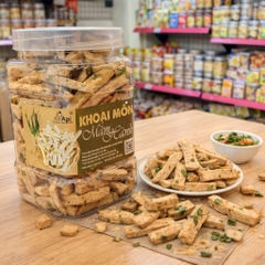 Khoai Môn Cọng Sấy Giòn Tẩm Gia Vị Mắm Hành - Bùi Béo Thơm Ngon Mê Ly
