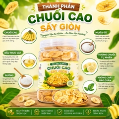 Chuối Cao Sấy Giòn 400gr - Giòn Tan Tự Nhiên, Ngọt Lành Mỗi Ngày