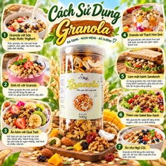Ngũ Cốc Dinh Dưỡng Ăn Liền Granola Mix Gạo Lứt 500gr