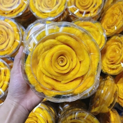 Xoài Sấy Dẻo Xếp Hoa Hồng 400gr Món Ăn Vặt Đẹp Mắt Tặng Làm Quà Siêu Xinh