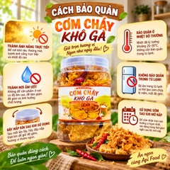 Cơm Cháy Mắm Kẹo Lắc Khô Gà 450gr