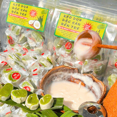 Kẹo Dừa Sáp Non Cuộn Vị Lá Dứa 500gr - Dẻo Mềm, Thơm Ngon Khó Cưỡng