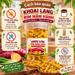 Khoai Lang Que Vàng Sốt Mắm Hành 350gr