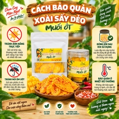 Xoài Sấy Dẻo Muối Ớt Chua Cay Mặn Ngọt Api Food ( Hàng Xuất Khẩu )