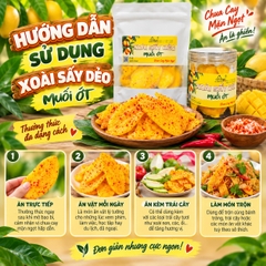 Xoài Sấy Dẻo Muối Ớt Chua Cay Mặn Ngọt Api Food ( Hàng Xuất Khẩu )
