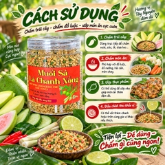 Muối Ớt Sả Lá Chanh Đậm Đà Bùng Nổ Mọi Món Ngon 500gr