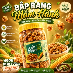 Bắp Rang Mắm Hành – Ăn Là Ghiền, Giòn Tan Từng Hạt