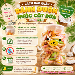 Bánh Đuôn Cốt Dừa Sầu Riêng Mix 3 Màu 350gr