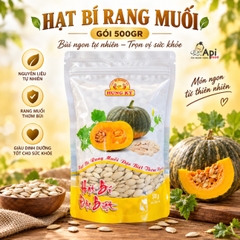 Hạt Bí Rang Muối Hùng Ký 500gr - Thơm Ngơn, Béo Ngậy (Loại Đặc Biệt)