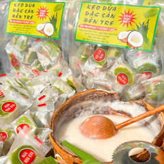 Kẹo Dừa Sáp Non Cuộn Vị Lá Dứa 500gr - Dẻo Mềm, Thơm Ngon Khó Cưỡng