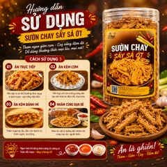 Sườn Chay Sấy Sả Ớt 200gr - Giòn Rụm, Thơm Sả, Cay Nhẹ Đậm Đà
