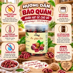 Nhân Hạt Óc Chó Đỏ Tách Vỏ - Hạt Dinh Dưỡng Organic Tốt Cho Sức Khỏe