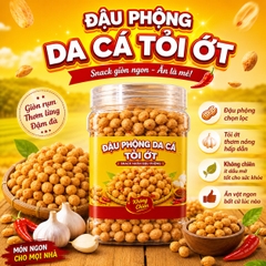Đậu Phộng Da Cá Tỏi Ớt 500gr - Giòn Rụm Thơm Ngon